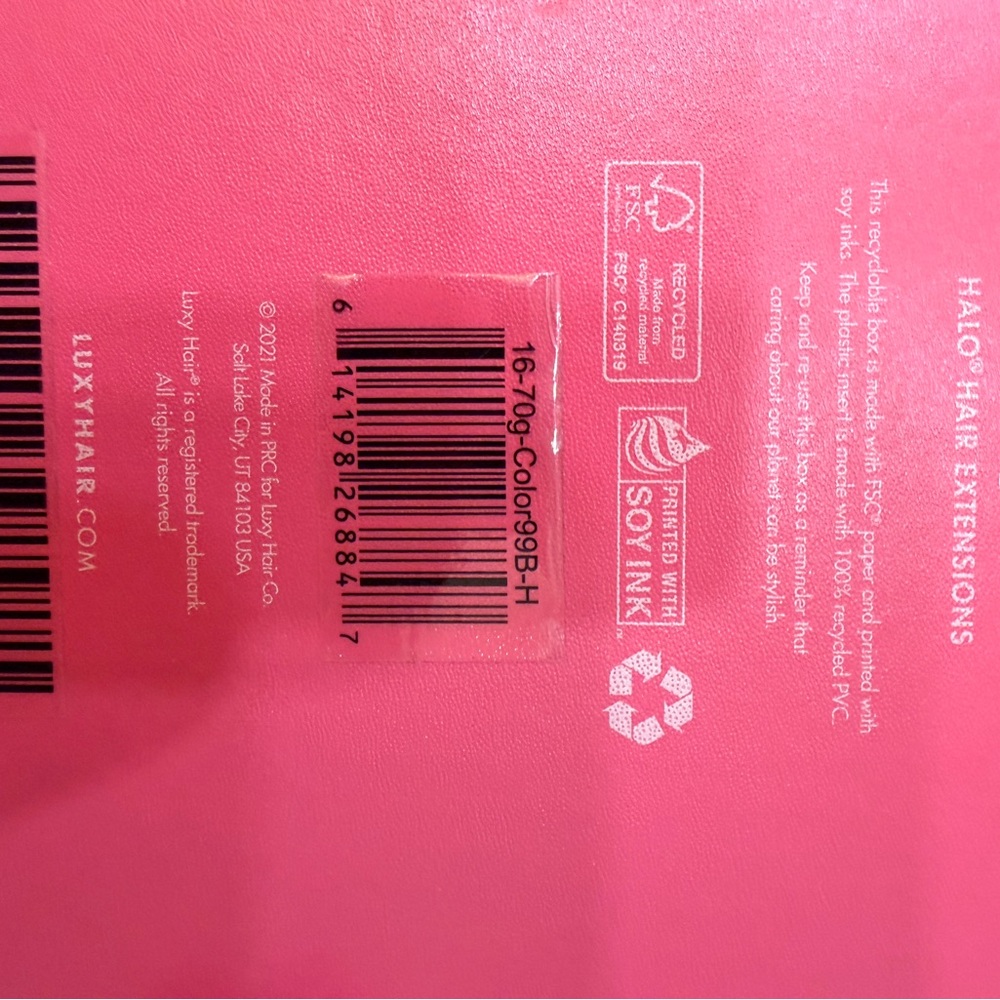 Halo Bubblegum Pink Hair Extension - Picture 10 of 10